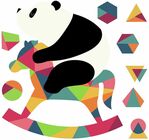 RoomMates Sisustustarrat Panda Nursery