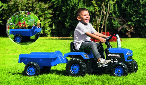 DOLU Poljintraktori + Perävaunu, Sininen