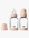 BIBS Slow Flow Lasi Tuttipullo Silikoni 2-pack 120 ml, Blush