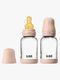 BIBS Slow Flow Lasi Tuttipullo Lateksi 2-pack 120 ml, Blush