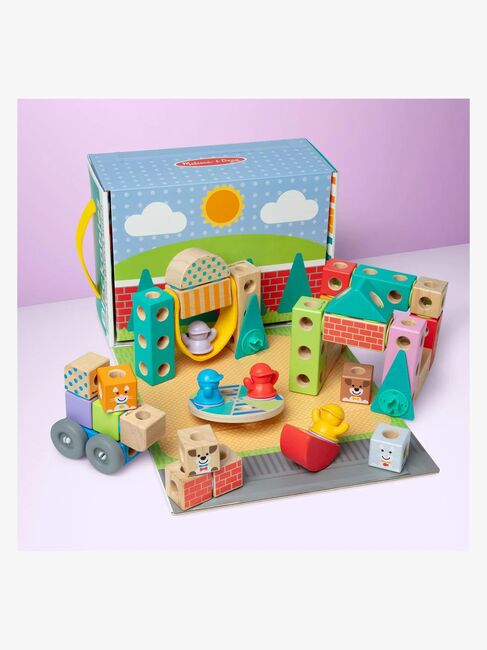 Melissa & Doug Blockables Rakennussarja Kaupunki 73 Osaa