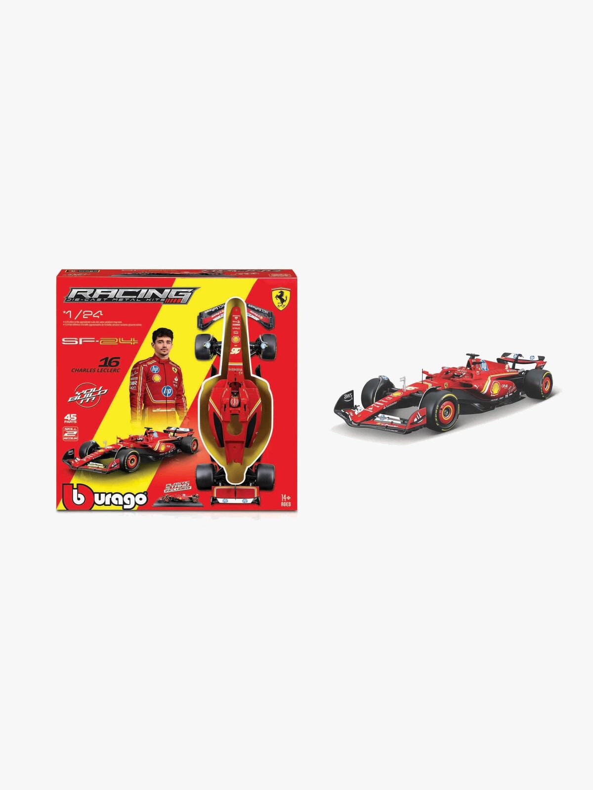 Bburago F1 Ferrari SF-24 Mallisetti Leclerc #16 1:24