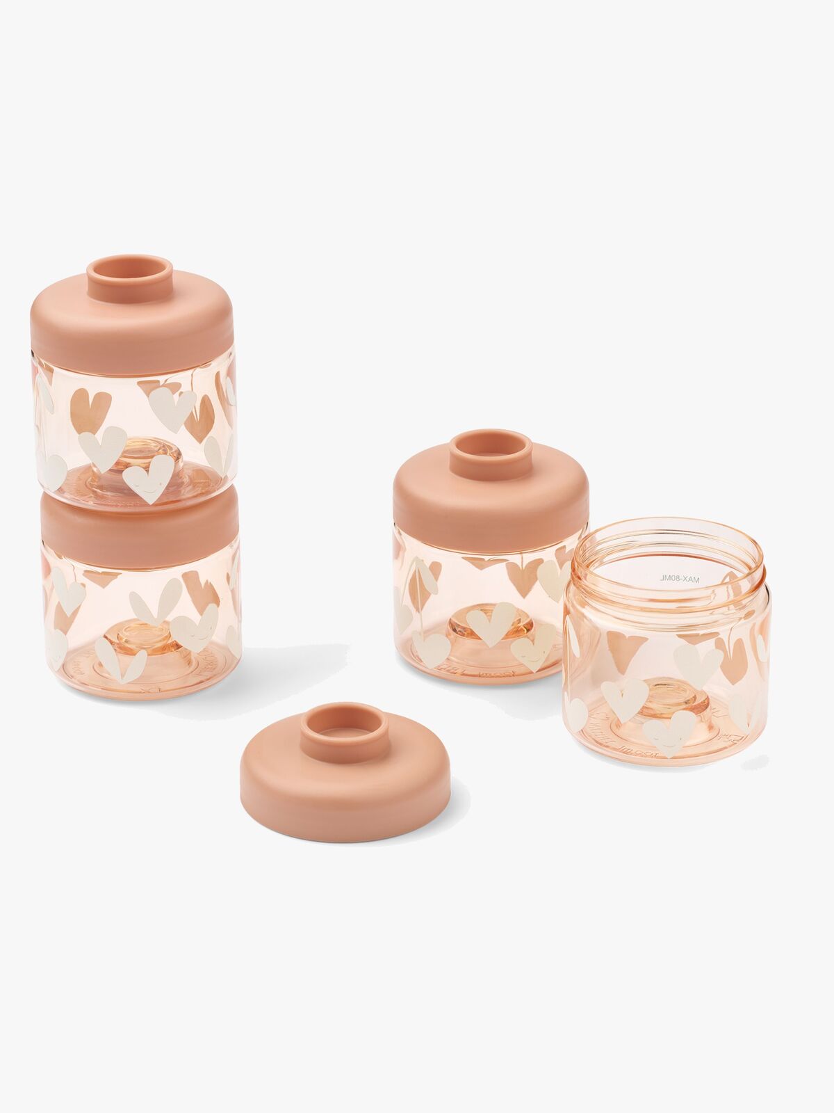 LIEWOOD Dominique Tritan Eväsrasiat 100 ml 4-pack, Sweethearts/Pale Tuscany