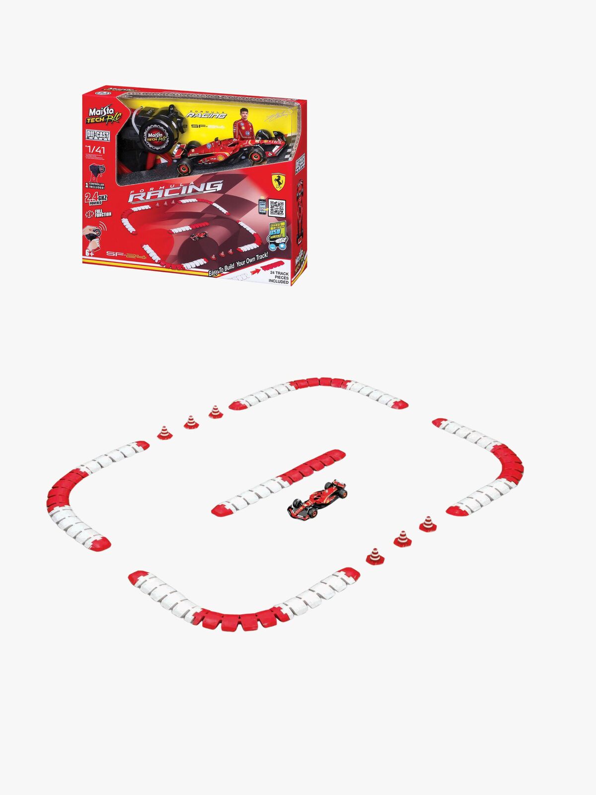 Maisto Tech R/C F1 Racing Track Ferrari 2024 Leclerc Autorata 1:41