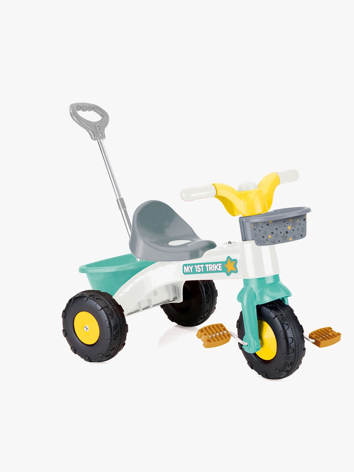 Dolu My First Trike Parent Handle Kolmipyörä, Sininen/Valkoinen