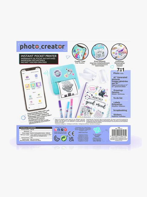 Canal Toys Photo Creator 7-in-1 Instant Pocket Tulostin
