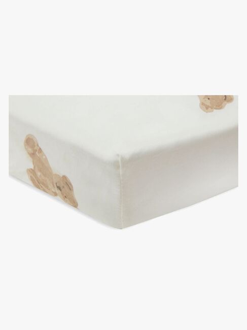 Jollein Muotoonommeltu Aluslakana 60x120, Teddy Bear