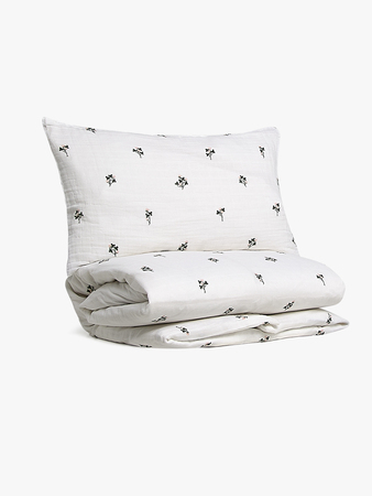 Alice & Fox ADORA Pussilakanasetti Pinnasänky 100x130, Valkoinen