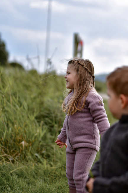 Mikk-Line Vauvan Fleecetakki Merinovilla, Twilight Mauve