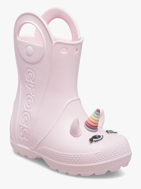 Crocs Handle It Unicorn Kumisaappaat, Pink Milk
