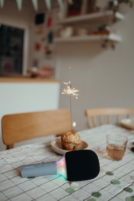 Kidywolf KIDYMIC Karaokemikrofoni All-in-One, Sininen