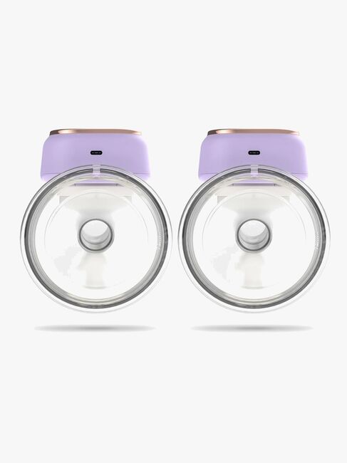 NENO Sole Twin Sähkökäyttöinen Rintapumppu Hands Free, Violetti