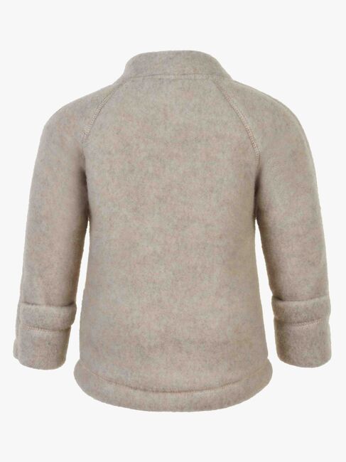 Mikk-Line Vauvan Fleecetakki Merinovilla, Melange Offwhite