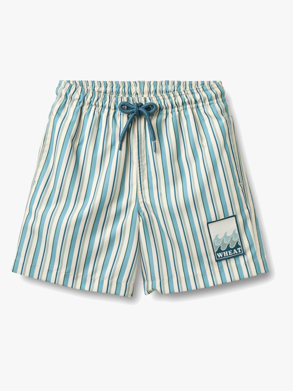 Wheat Hansi Badge Uimahousut, Aqua Stripe