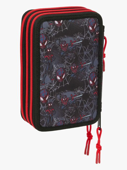 Marvel Spider-Man Miles Morales  Täytetty Kolmilokeroinen Penaali 37 Osaa, Musta