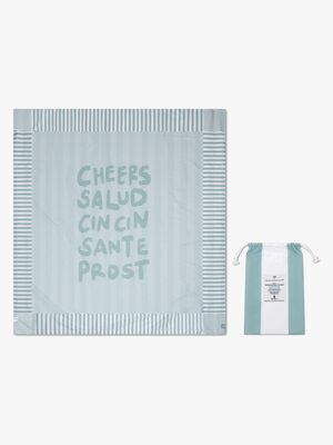 Swim Essentials Luxe Rantapyyhe, Green White Cheers