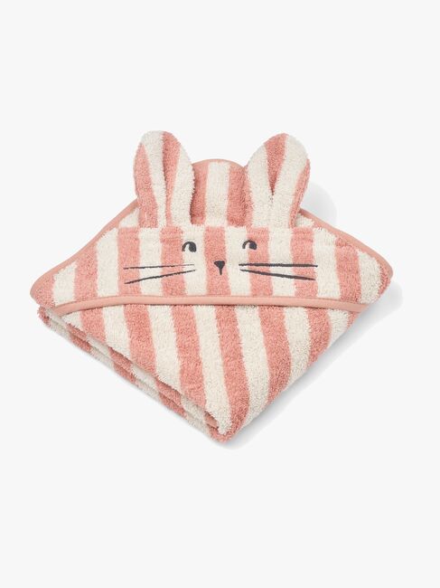 LIEWOOD Albert Pyyhe + Huppu, Coral Blush/Creme De La Creme