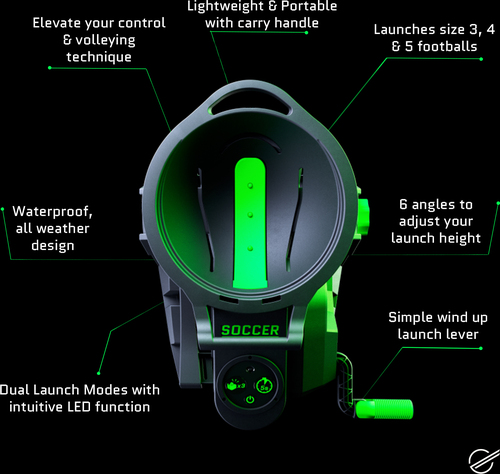 Strikesphere Harjoittelutykki Jalkapallo Power Launcher