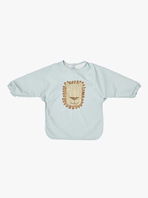 OYOY Lobo Leijona  Pitkähihainen Ruokalappu, Ice Blue