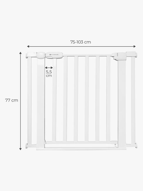 Kinderkraft LOCK&GO Turvaportti, White