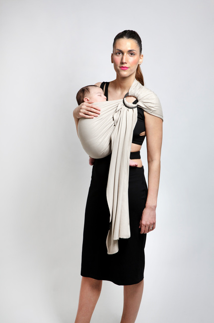 Love Radius No Knot Woven Rengaskantoliina, White Gold