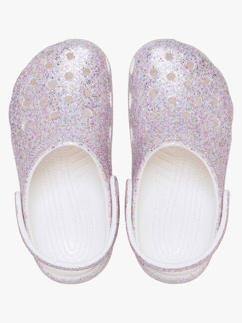 Crocs Classic Fantasy Glitter Pistokkaat, Valkoinen
