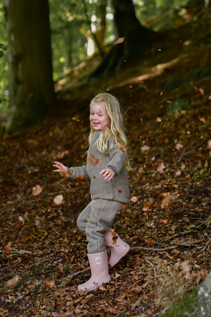 Mikk-Line Vauvan Fleecehousut Merinovilla, Melange Denver