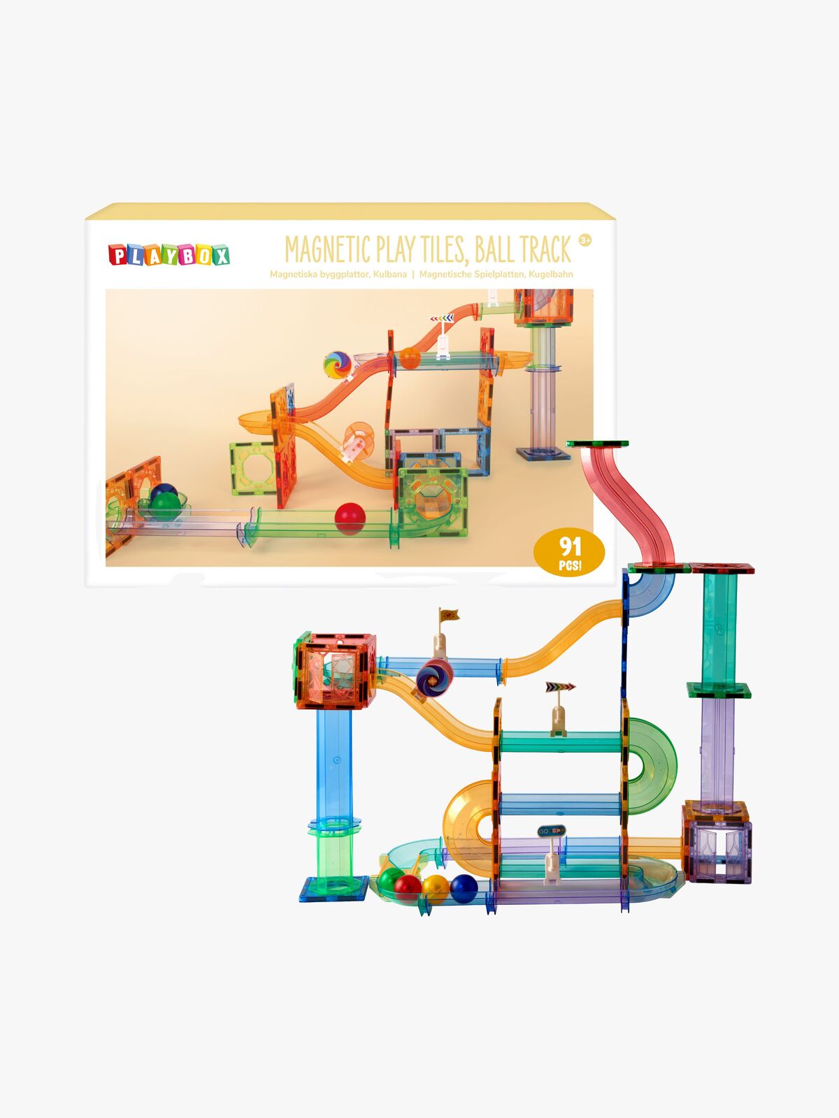 Playbox  Magneettinen Kuularata 91 Osaa