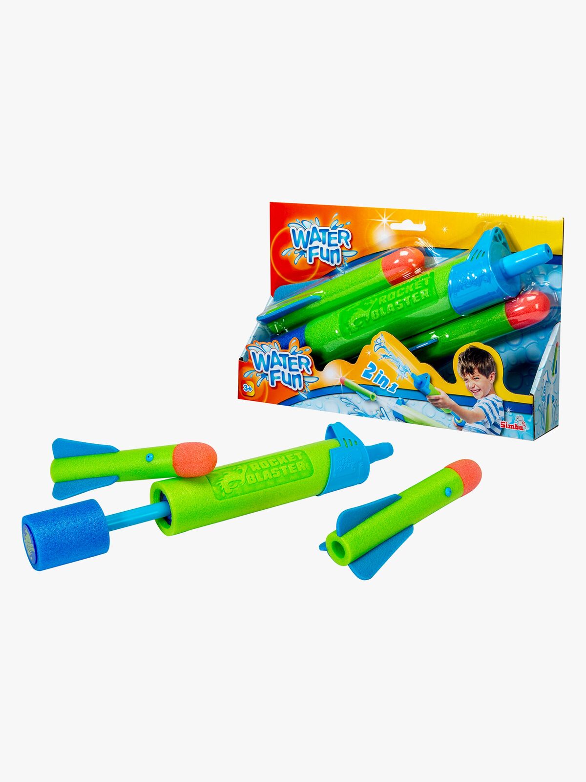 Simba Toys Water Fun 2-in-1 Vesiraketti + 2 Rakettia