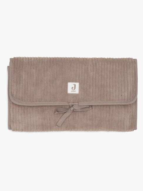 Jollein Cloudy Rib Hoitoalusta + Säilytystaskut, Milky Coffee