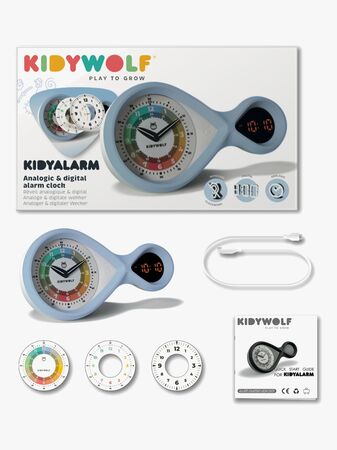 Kidywolf KIDYALARM Herätyskello, Sininen