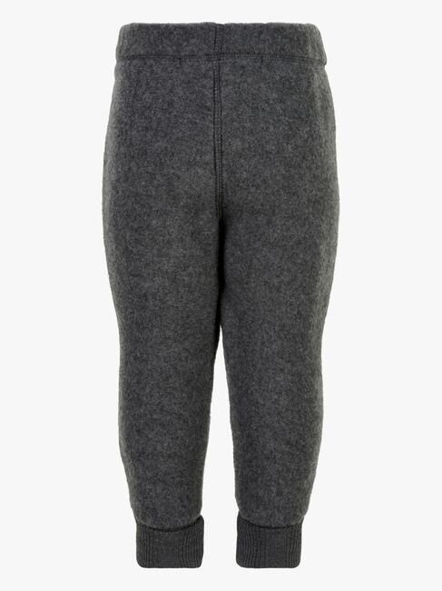 Mikk-Line Fleecehousut Merinovilla, Anthracite Melange