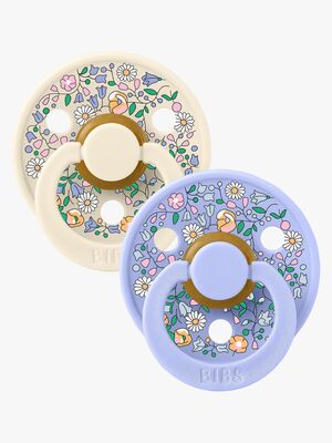 BIBS x Liberty Colour Chloe Meadow Tutti 2-pack Lateksi Koko 2, Ivory Mix