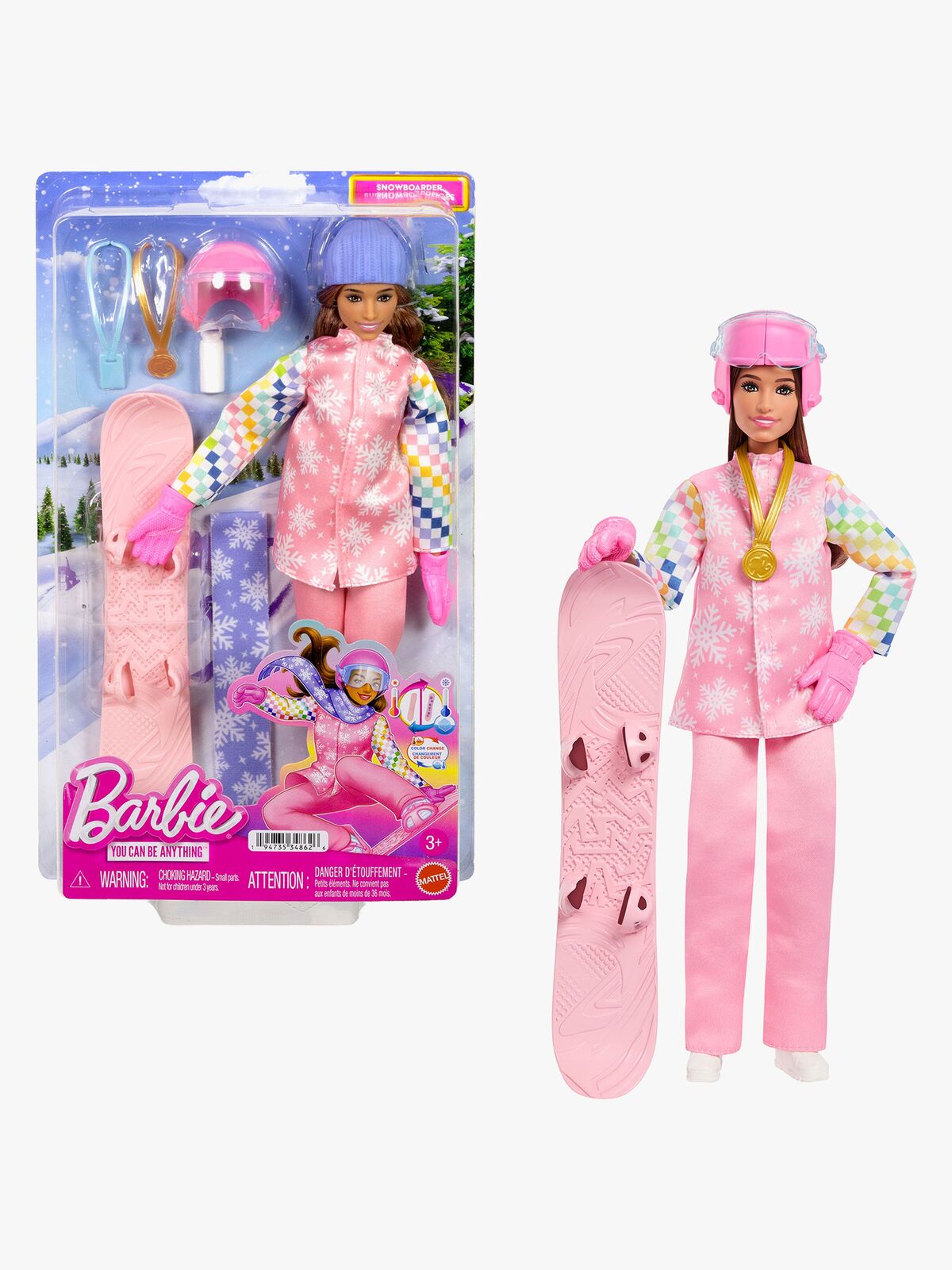 Barbie Deluxe Career Nukke Snowboarder