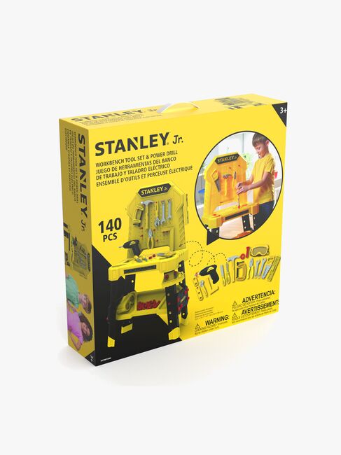 Stanley Jr. Työpenkki + Porakone & Työkalusetti