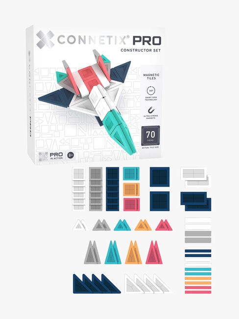 Connetix Magneettiset Rakennuspalikat Pro Constructor 70 Osaa