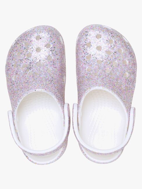 Crocs Classic Fantasy Glitter Kids Pistokkaat, White