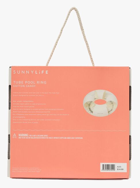 SUNNYLiFE Uimarengas, Cotton Candy Glitter Stripe