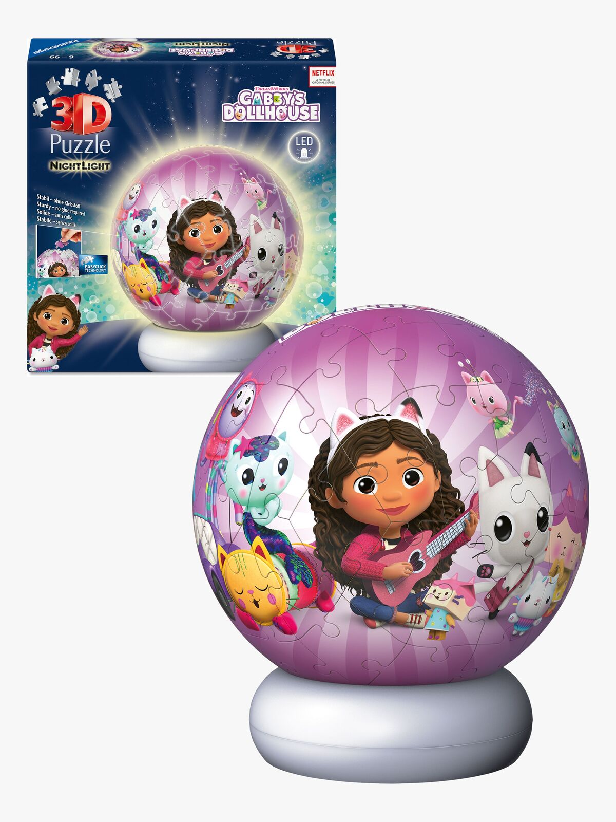 Ravensburger Gabbyn Nukketalo 3D-palapeli Yövalo 72