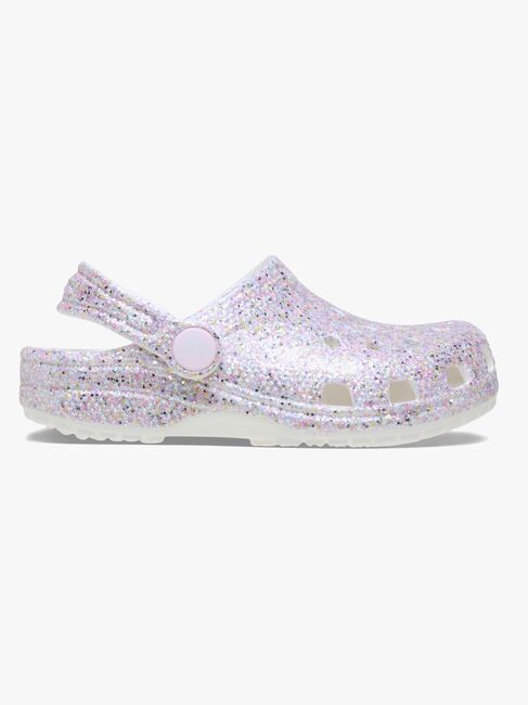 Crocs Classic Fantasy Glitter Kids Pistokkaat, White