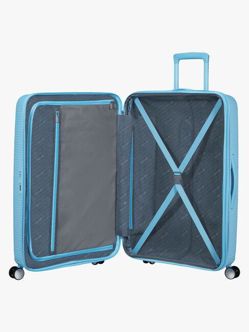 American Tourister Soundbox Spinner Matkalaukku 97-110L, Blueberry Fizz