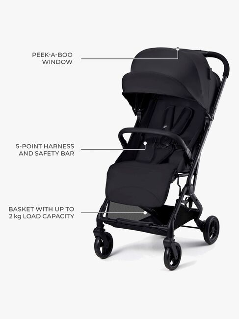 Kinderkraft INDY 3 Matkarattaat, Coal Black