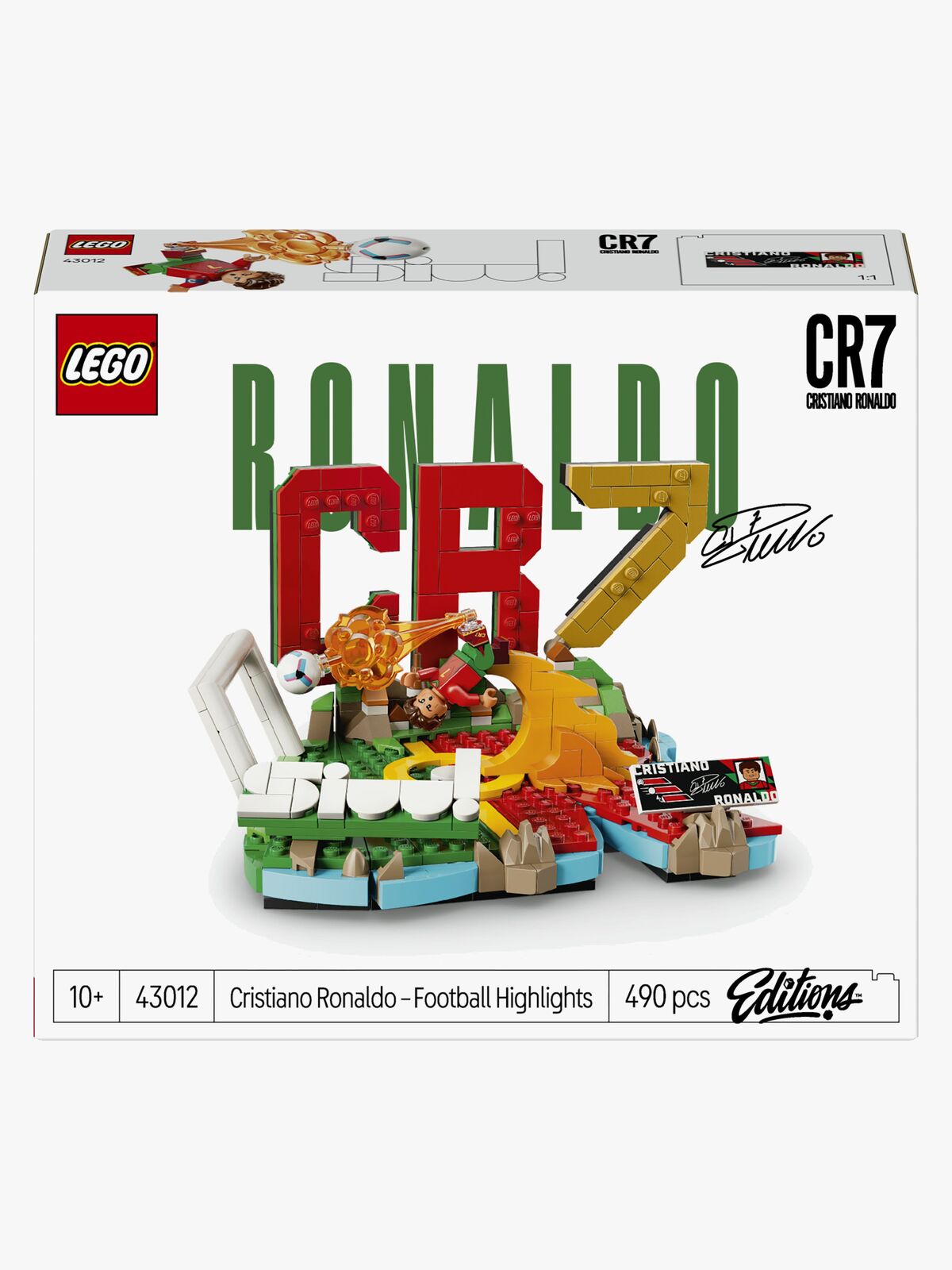 LEGO Editions Football 43012 Cristiano Ronaldo – jalkapallon tähtihetket