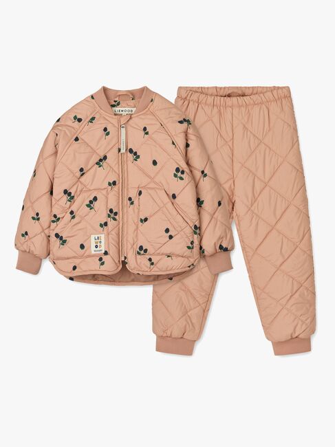 LIEWOOD Zella Kevyttoppapuku, Berry/Pale Tuscany/Embroidery