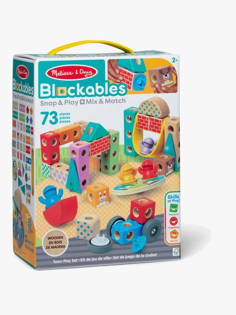 Melissa & Doug Blockables Rakennussarja Kaupunki 73 Osaa