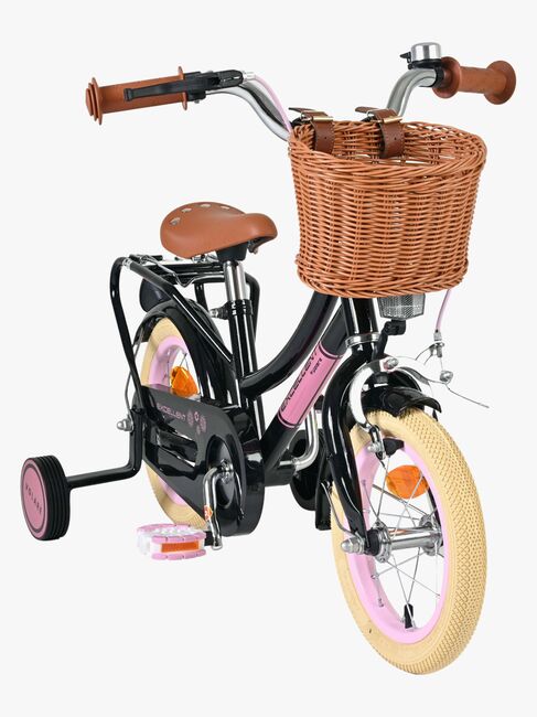 Volare Excellent Polkupyörä + Kori 12'', Musta