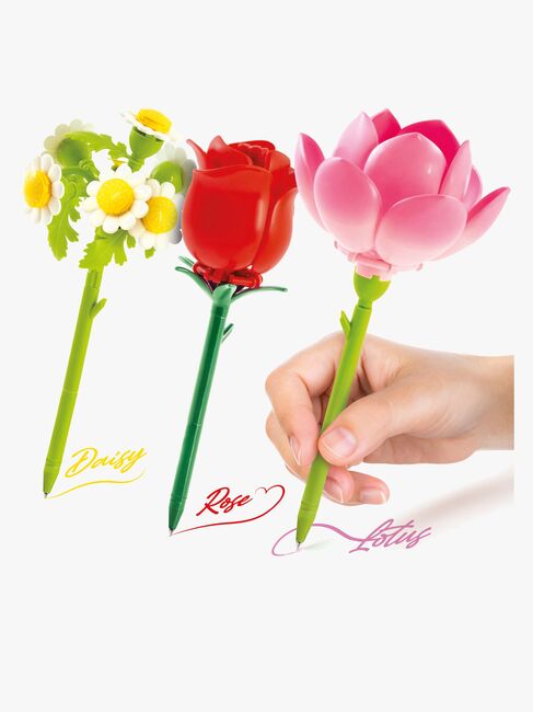 Bloom Building Pens Flower Brick Kynät 3-pack