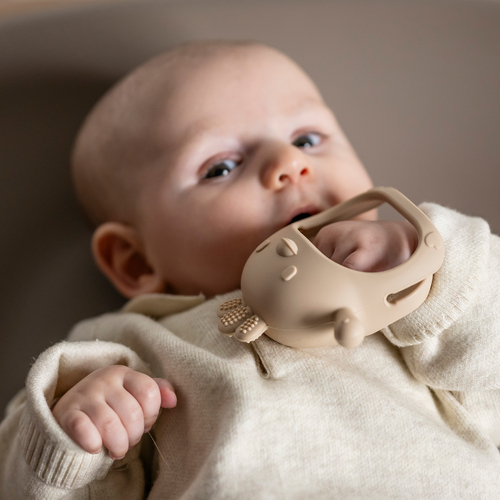 Nattou Soft Silicone Käsine Purulelu, Clay