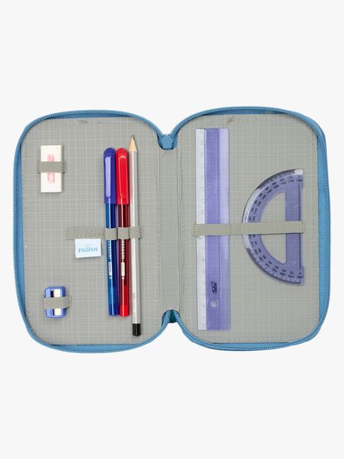 Disney Frozen  Täytetty Kolmilokeroinen Penaali 37 Osaa, Sininen