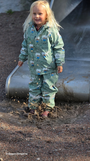 Geggamoja  Vuorellinen Sadeasu Peppi Pitkätossu, Vihreä